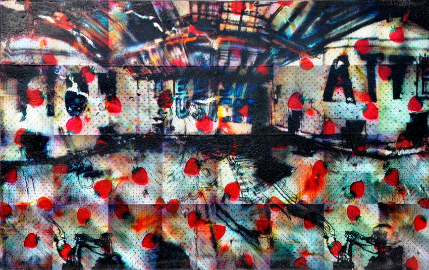 “Le soleil à minuit”, exposition de Bernard Rousseau au BBB, Toulouse. 2001.